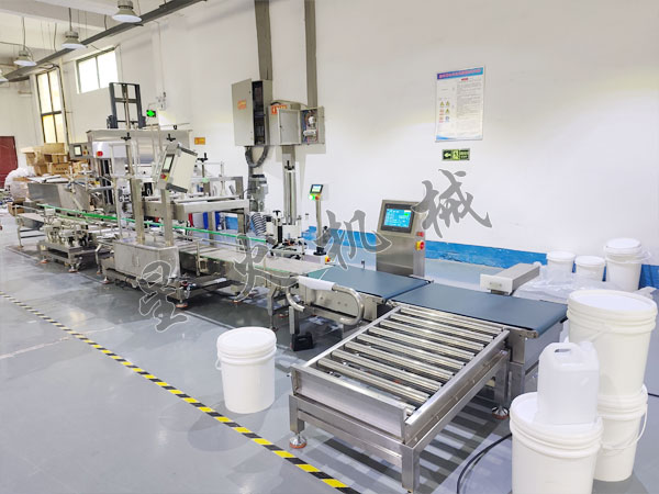 四川10-25L塑料桶液体称重灌装生产线