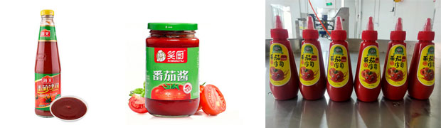 星火全自动番茄酱灌装机设备样品展示