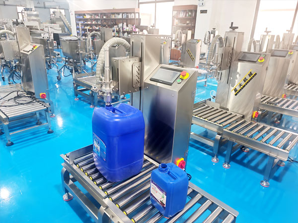 半自动称重式液体灌装机